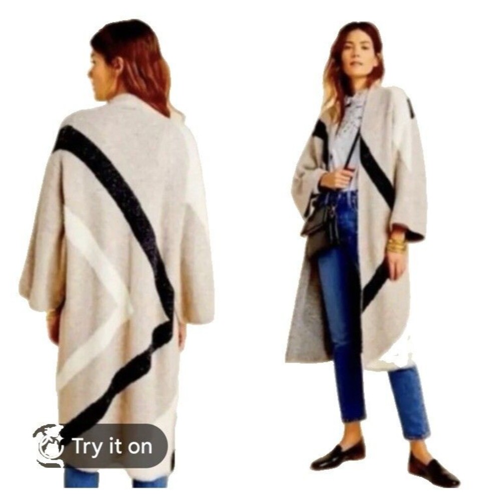Anthropologie Akemi + Kin Antonio Duster Cardigan Sweater One Size In Neutrals